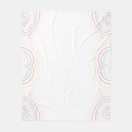 witte gele roze blauw Concentrifuge harten Regenbo Fleece Deken