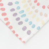 witte gele roze blauw Concentrifuge harten Regenbo Fleece Deken (Hoek)