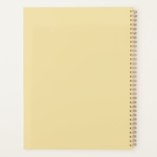 Witte Gele Vlinder Planner (Achterkant)