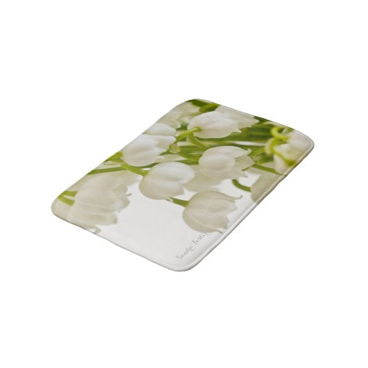 Witte gelilies badmat (Gekanteld)