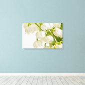 Witte gelilies canvas afdruk (Insitu (Houten vloer))