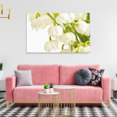 Witte gelilies canvas afdruk (Insitu (Woonkamer))