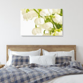 Witte gelilies canvas afdruk (Insitu (Slaapkamer))