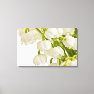 Witte gelilies canvas afdruk