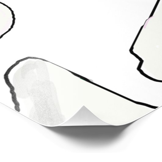 Witte gelilies foto afdruk (Hoek)