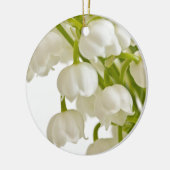 Witte gelilies keramisch ornament (Links)