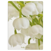Witte gelilies klembord (Achterkant)