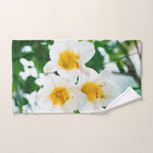 Witte gelilies - Lily Flower Lilium candidum Bad Handdoek (Handdoek)