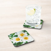 Witte gelilies - Lily Flower Lilium candidum Bier Onderzetter (Rechterzijde)