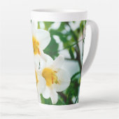 Witte gelilies - Lily Flower Lilium candidum Latte Mok (Rechterhoek)