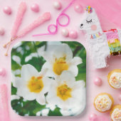 Witte gelilies - Lily Flower Lilium candidum Papieren Bordje (Feest)