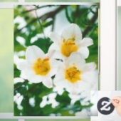 Witte gelilies - Lily Flower Lilium candidum Raamsticker (Huis)