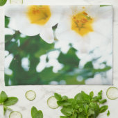 Witte gelilies - Lily Flower Lilium candidum Theedoek (Gevouwen)