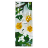 Witte gelilies - Lily Flower Lilium candidum Wijn Cadeautas (Achterkant)