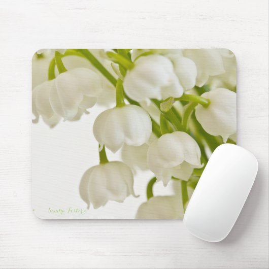 Witte gelilies muismat (Met muis)