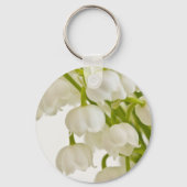Witte gelilies sleutelhanger (Voorkant)