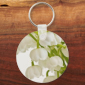 Witte gelilies sleutelhanger (Voorkant)