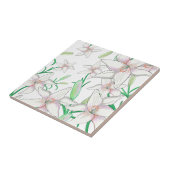 Witte gelilies tegeltje (Zijkant)