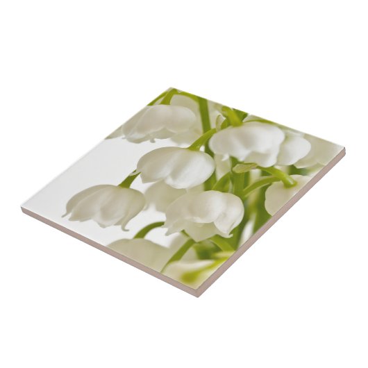 Witte gelilies tegeltje (Zijkant)