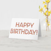 Witte Gelukkige Verjaardag Regenboog Sprinkles Kaart (Gele Bloem)