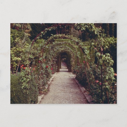 Witte generalife, The Alhambra, Granada, Spanje gr Briefkaart (Voorkant)
