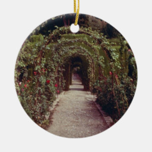 Witte generalife, The Alhambra, Granada, Spanje gr Keramisch Ornament