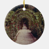 Witte generalife, The Alhambra, Granada, Spanje gr Keramisch Ornament (Achterkant)