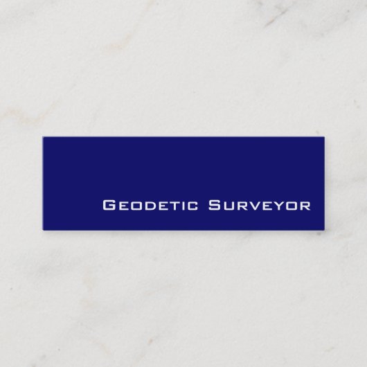 Witte Geodetische Surveyor visitekaartjes (Voorkant)