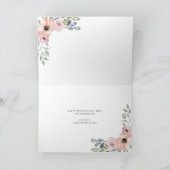 Witte Geometrische Bloem | Foto Moederdag Kaart (Binnen)