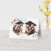 Witte Geometrische Bloem | Foto Moederdag Kaart (Gele Bloem)