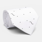 Witte geometrische das | Moderne minimalistische e (Opgerold)