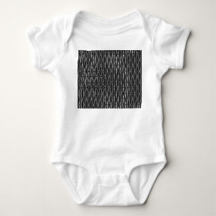 Witte geometrische herhaling romper