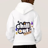 Witte Gepersonaliseerd hoodie met zakken (Achterkant)