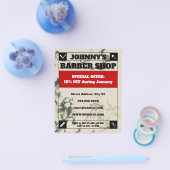 Witte, geplateerde barber-achtige flyer (Enkel)