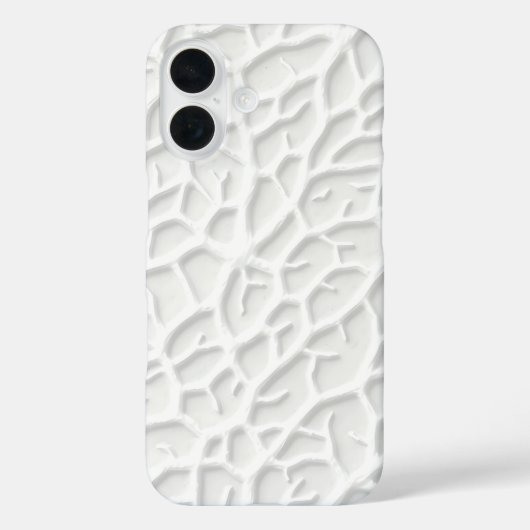 Witte gepreste iPhone-hoes met abstracte textuur Case-Mate iPhone Case (Achterkant)