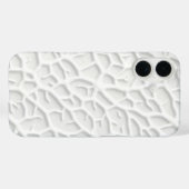 Witte gepreste iPhone-hoes met abstracte textuur Case-Mate iPhone Case (Achterkant (horizontaal))