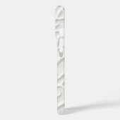 Witte gepreste iPhone-hoes met abstracte textuur Case-Mate iPhone Case (Achterkant / Links)