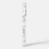 Witte gepreste iPhone-hoes met abstracte textuur Case-Mate iPhone Case (Achterkant / Rechts)