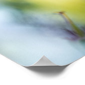 Witte Geranium Bloem Abstracte Natuur Foto Poster (Hoek)
