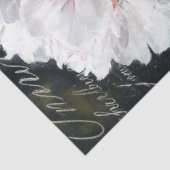 Witte Geranium Bloem Decoupage Tissuepapier (Detail)