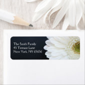 Witte Gerber Daisy retour adreslabels Etiket (Insitu)