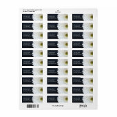 Witte Gerber Daisy retour adreslabels Etiket (Full Sheet)