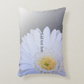 Witte Gerbera bloem,  Accent Kussen (Voorkant(Verticaal))