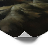 Witte Gerbera Daisy Flowers Art Print Poster (Hoek)