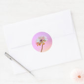 Witte Gerbera Daisy Sticker (Envelop)