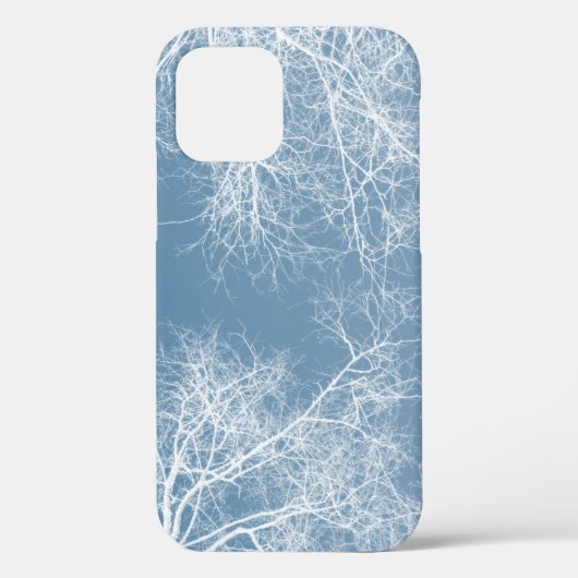 Witte gesilhouetteerde bomen Hoesje-Mate iPhone ca Case-Mate iPhone Case (Achterkant)