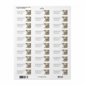 Witte gestructureerde rozen | Trouwen Etiket (Full Sheet)