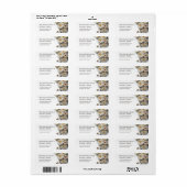 Witte gestructureerde rozen | Trouwen Etiket (Full Sheet)