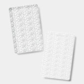 Witte getextureerde achtergrond met subtiele, verw badge (Voor- en achterkant)