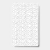 Witte getextureerde achtergrond met subtiele, verw badge (Achterkant)